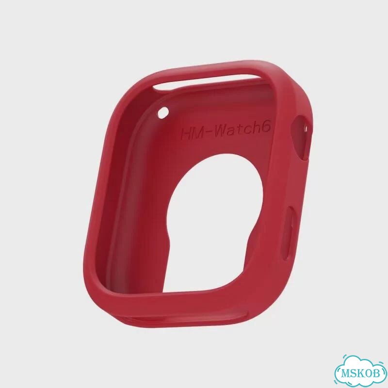 Черный силиконовый чехол для Apple Watch 6 фото 3