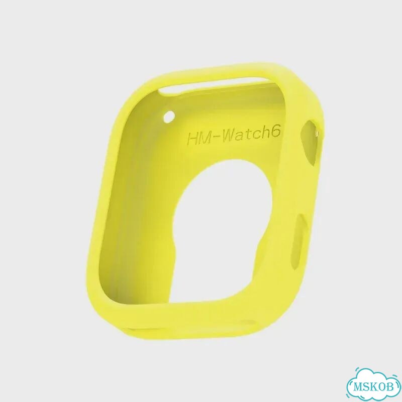 Черный силиконовый чехол для Apple Watch 6 фото 5