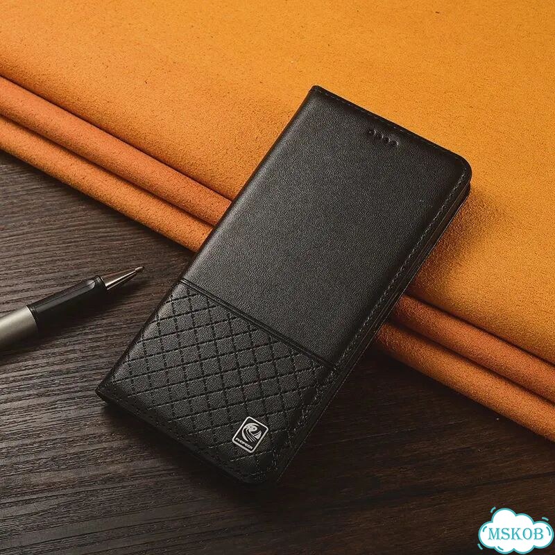 Черный кожаный чехол-кошелек Oukitel WP55 Pro фото 1