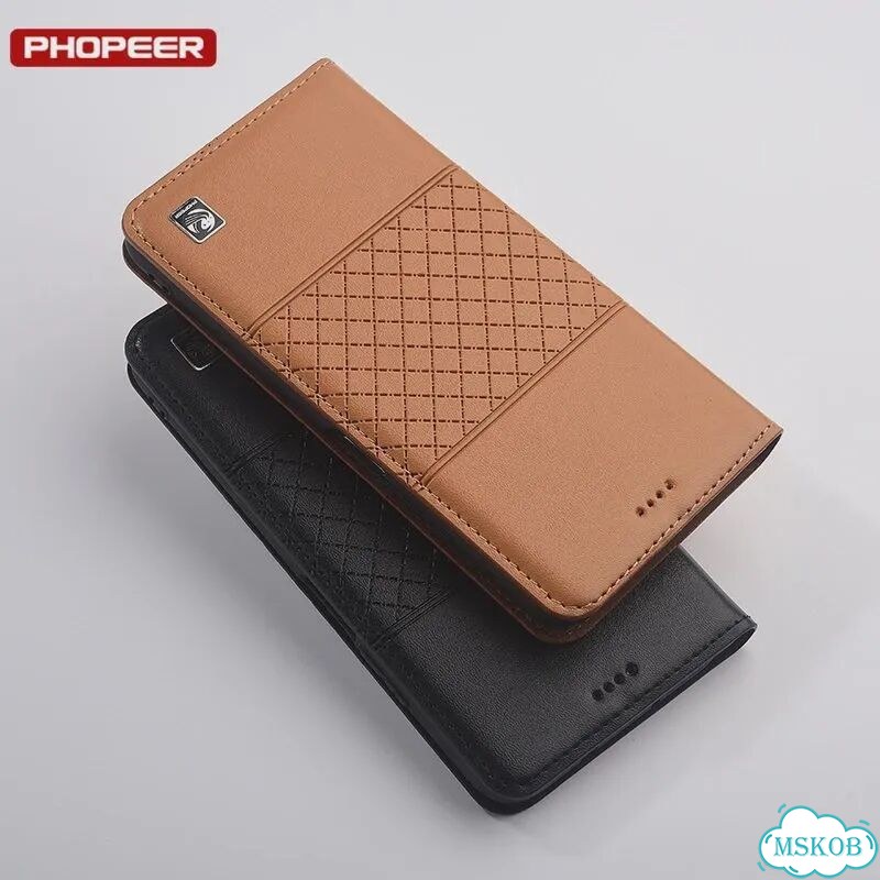 Черный кожаный чехол-кошелек Oukitel WP55 Pro фото 3