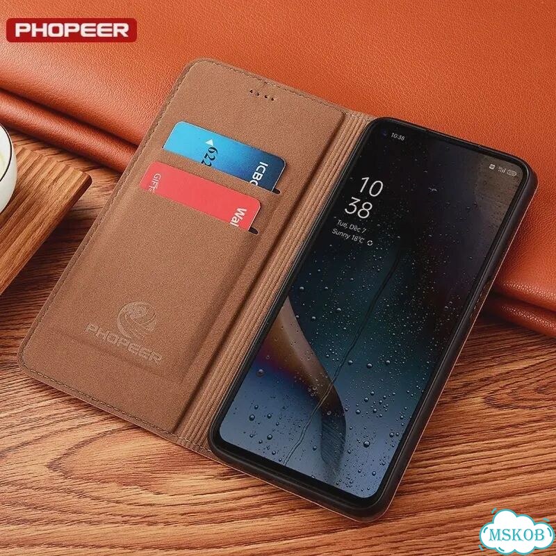 Черный кожаный чехол-кошелек Oukitel WP55 Pro фото 7