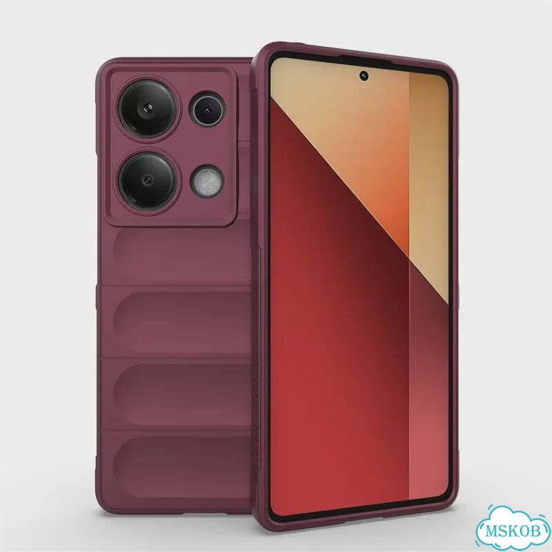 Чехол для Xiaomi Poco M6 Pro, Бордовый фото 1