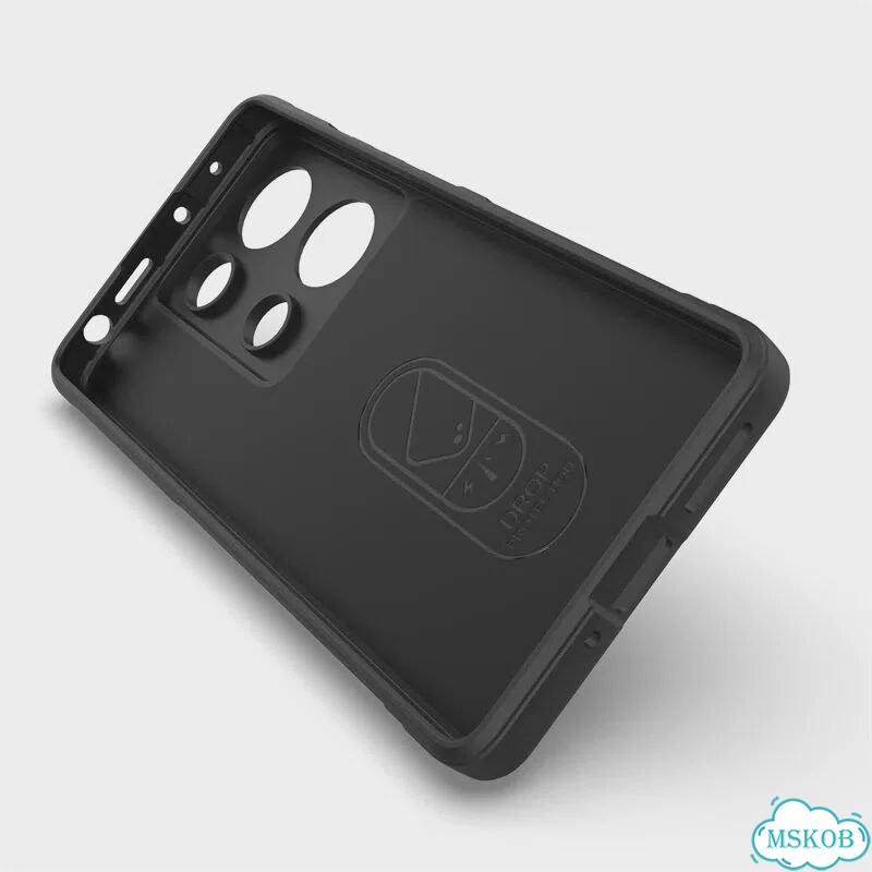 Чехол для Xiaomi Poco M6 Pro, Бордовый фото 5