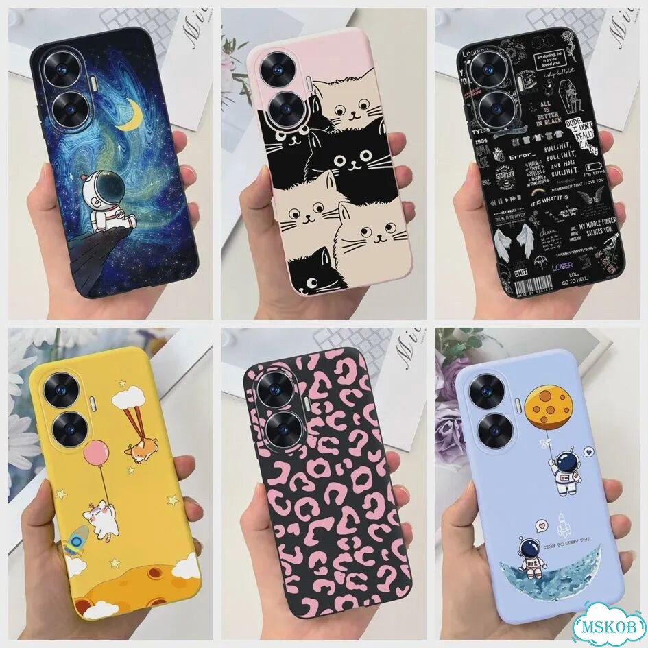 Чехол для oppo Realme C55, задняя панель из мягкого силикона для Realme C55 RMX3710 C 55 Real me C55 фото 2
