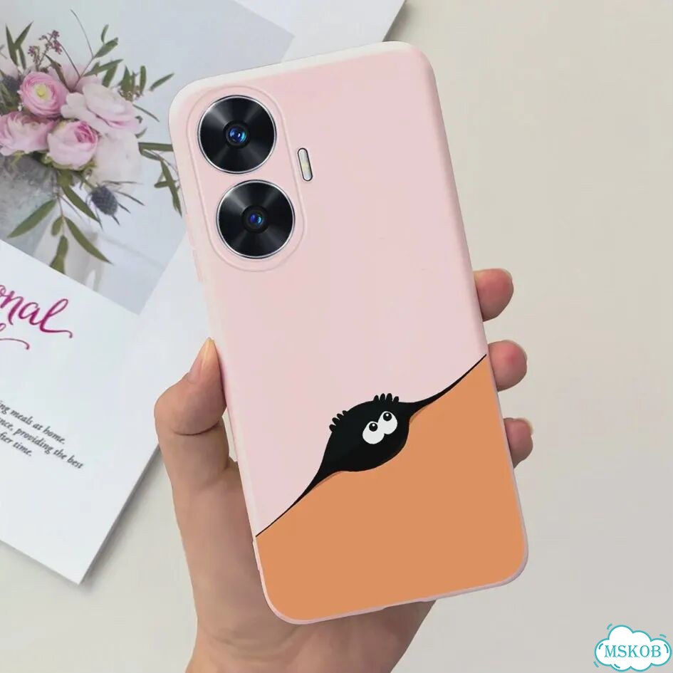 Чехол для oppo Realme C55, задняя панель из мягкого силикона для Realme C55 RMX3710 C 55 Real me C55 фото 3
