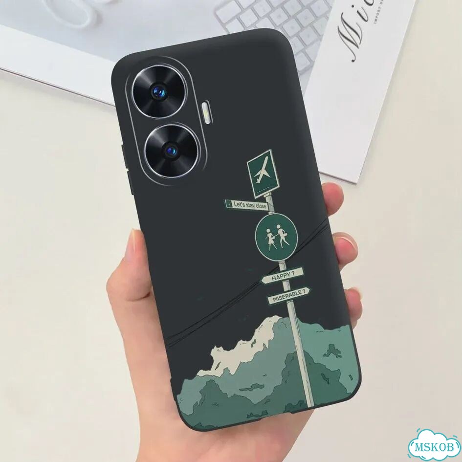Чехол для oppo Realme C55, задняя панель из мягкого силикона для Realme C55 RMX3710 C 55 Real me C55 фото 5