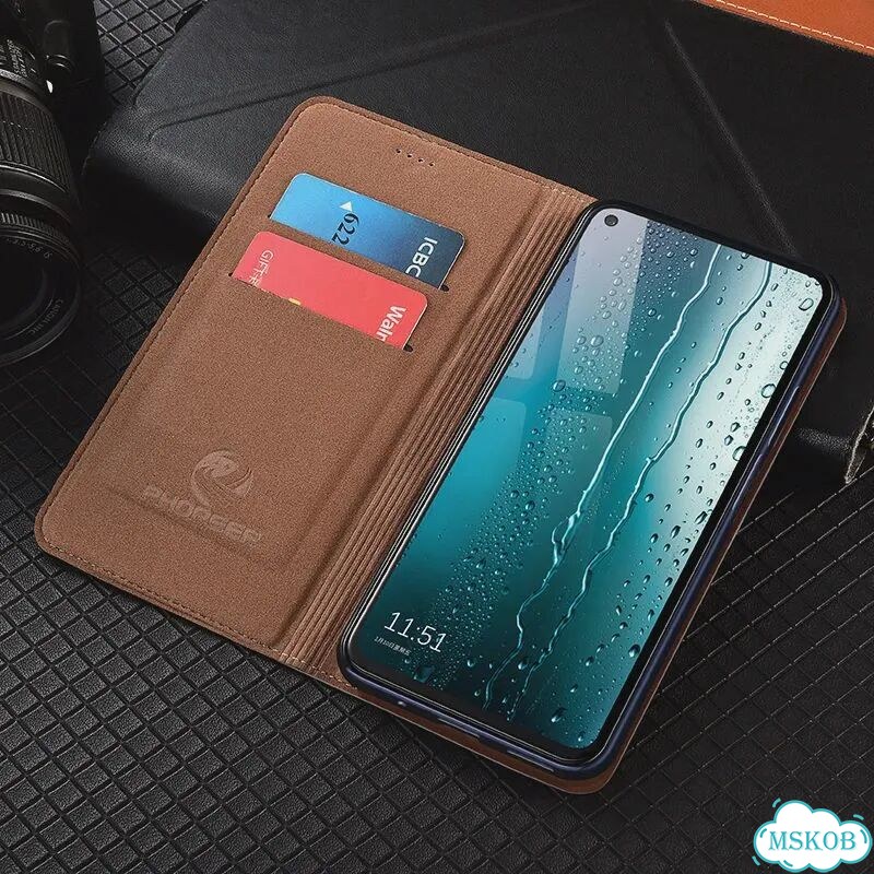 Кожаный чехол-книжка Samsung Galaxy S26 темно-синий фото 4