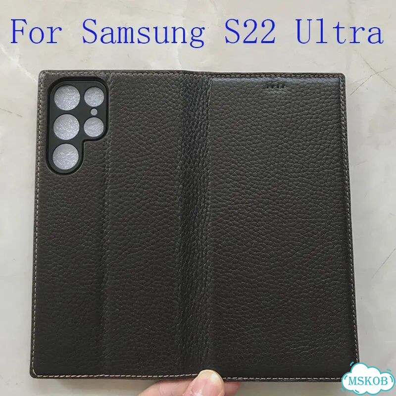 Кожаный чехол-книжка Samsung Galaxy S26 темно-синий фото 6
