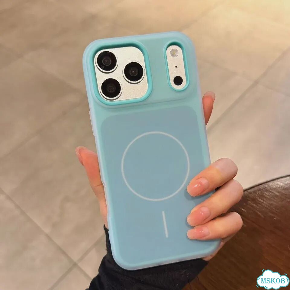 Роскошный магнитный чехол для телефона Candy Jelly Color для айфон 14 про, Розовый, фиолетовый фото 2