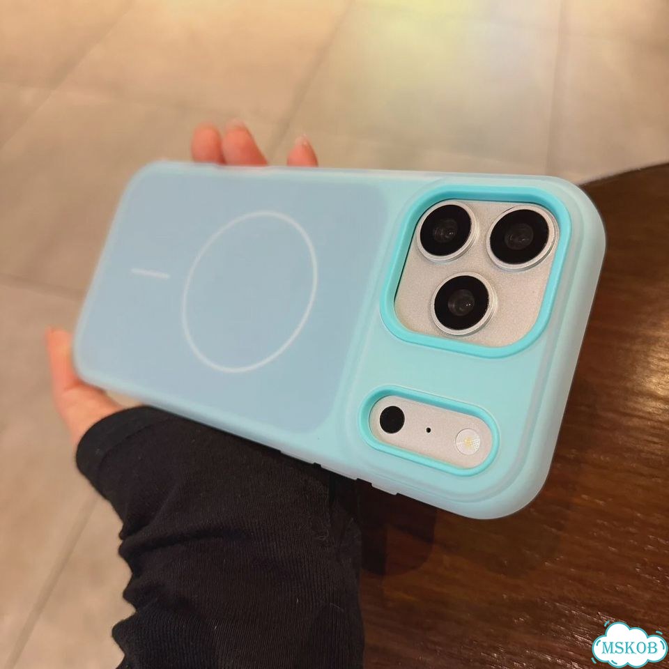 Роскошный магнитный чехол для телефона Candy Jelly Color для айфон 14 про, Розовый, фиолетовый фото 3