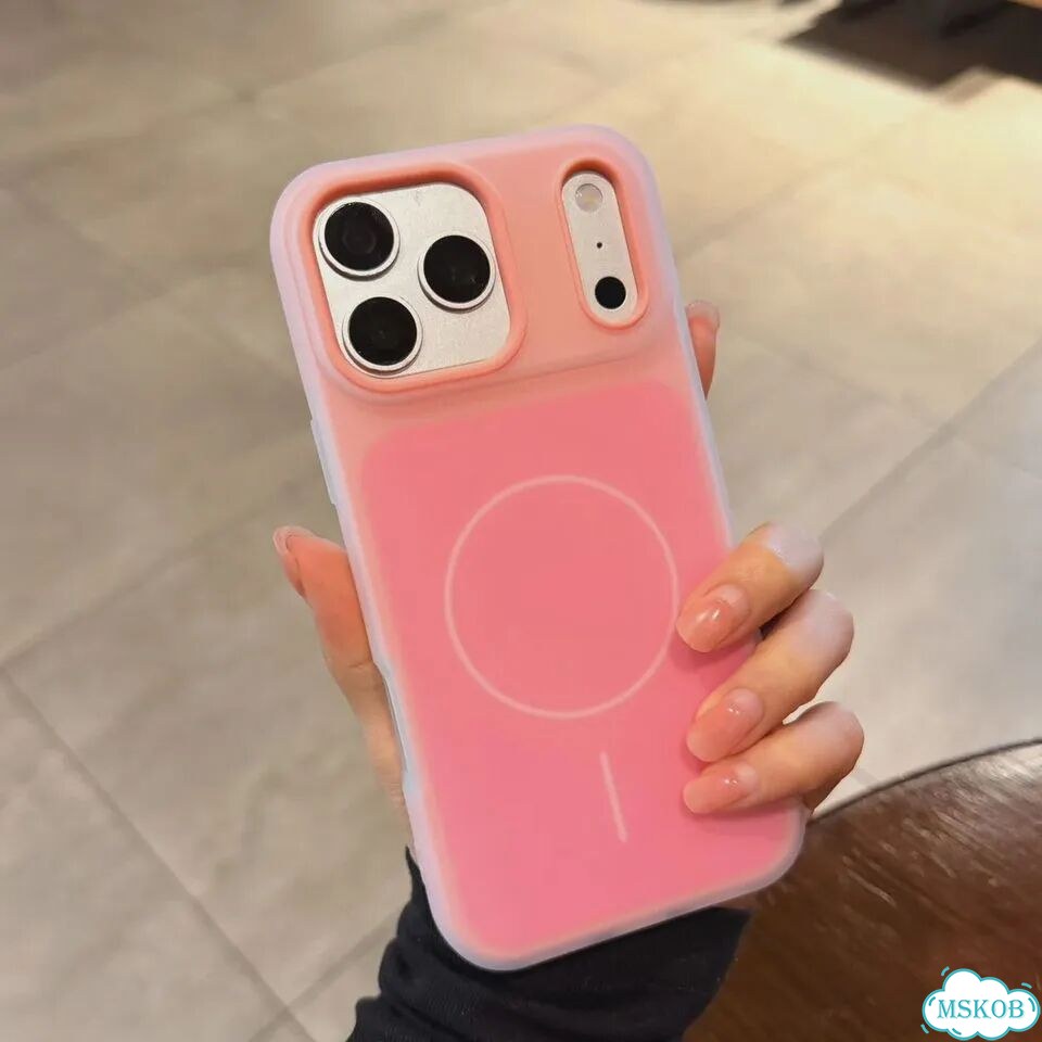 Роскошный магнитный чехол для телефона Candy Jelly Color для айфон 14 про, Розовый, фиолетовый фото 5