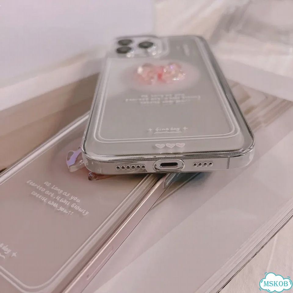 Прозрачный чехол с бантом для iPhone 15 Pro Max фото 5