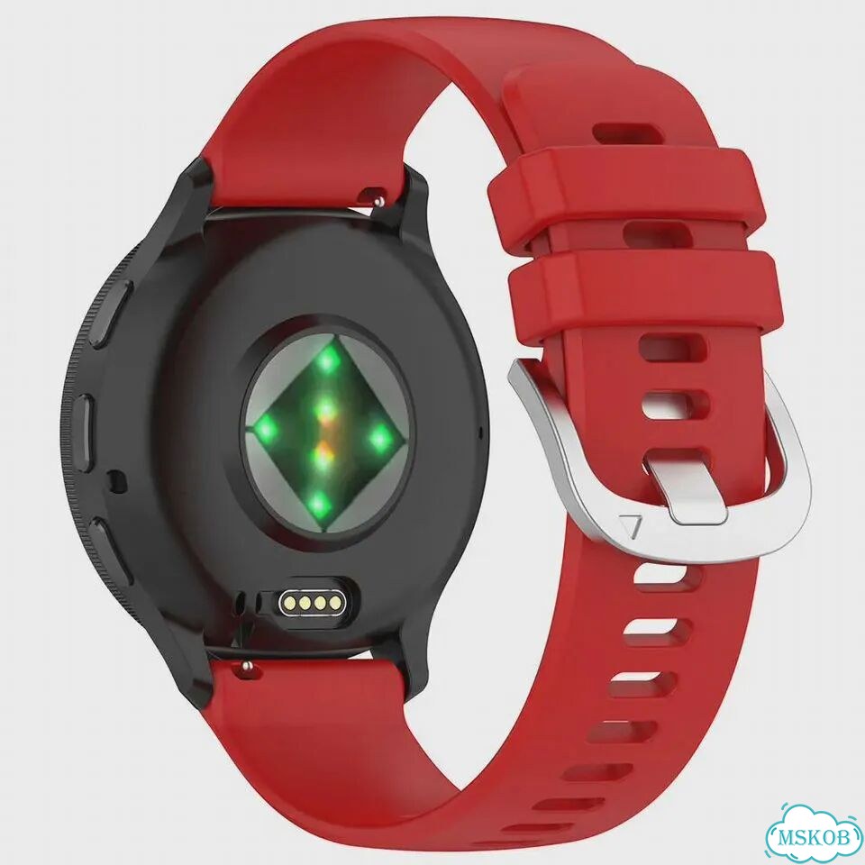 Красный силиконовый ремешок Arvin для Garmin Venu 4 45mm фото 1