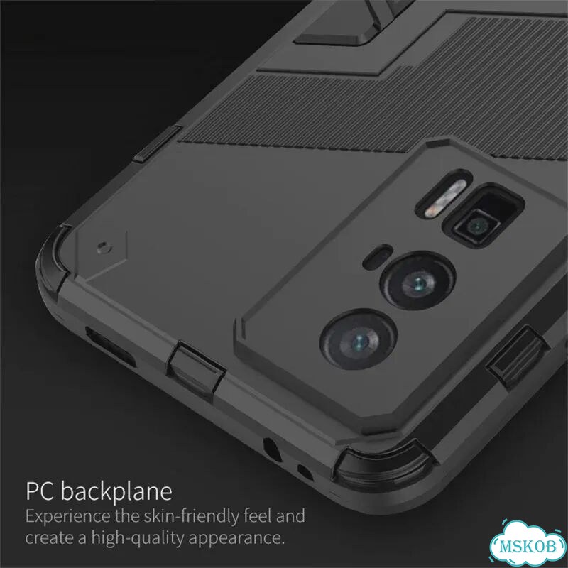 Оранжевый противоударный чехол для Xiaomi Poco F5 Pro фото 7