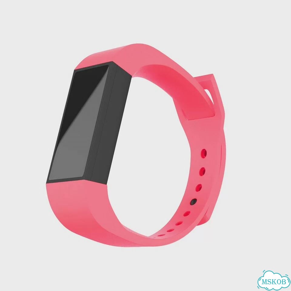 Белый силиконовый ремешок для Xiaomi Mi Band 4C фото 3
