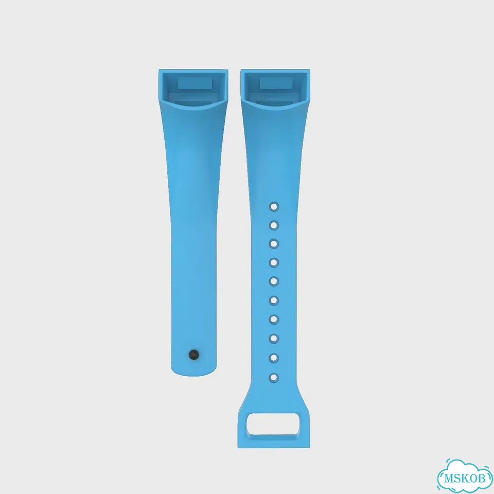 Белый силиконовый ремешок для Xiaomi Mi Band 4C фото 6