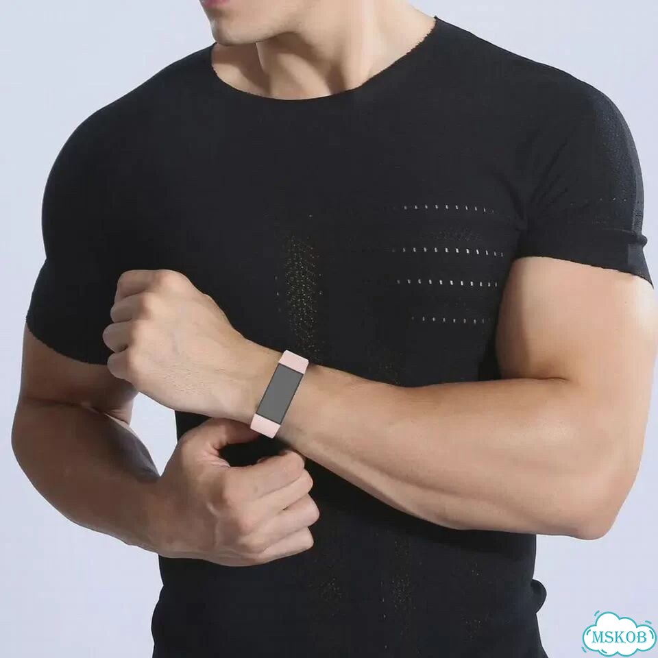 Белый силиконовый ремешок для Xiaomi Mi Band 4C фото 7