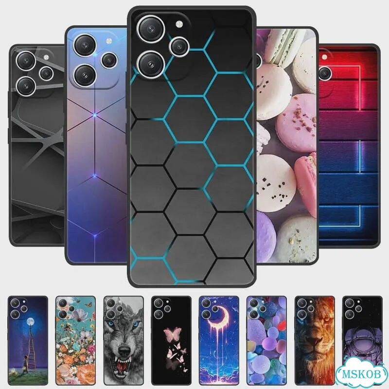 Чехол на Xiaomi Redmi 12, розовый, силикон фото 2
