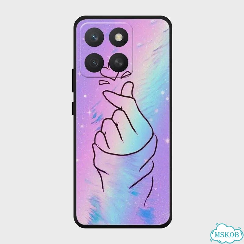 Чехол для телефона Honor X8c, мягкий силиконовый чехол для Honor X8c, модный чехол Розовый, 32 фото 6