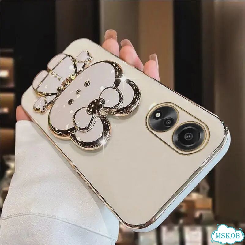 Розовый чехол Oppo A96 с Hello Kitty и ремешком фото 4