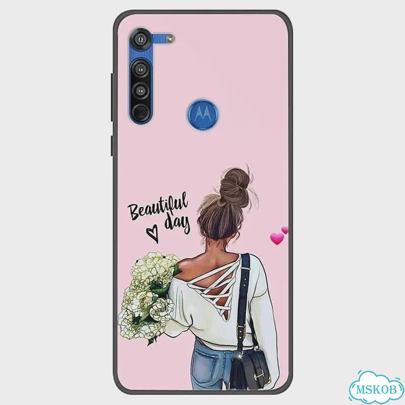 Для Motorola Moto G8 Чехол G8 Play Мягкий силиконовый тпу Модный Розовый, 61, For Moto One Macro фото 1