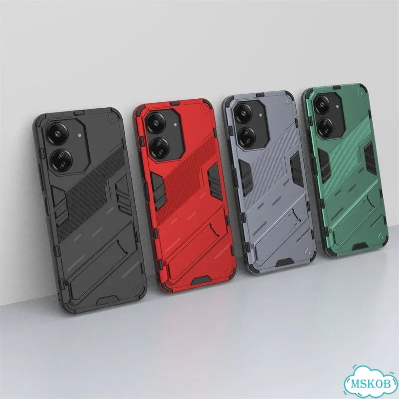 Для Xiaomi Redmi 13C Чехол Redmi 13C Capas Armor Телефон Бампер Задняя подставка Серый, серый фото 4