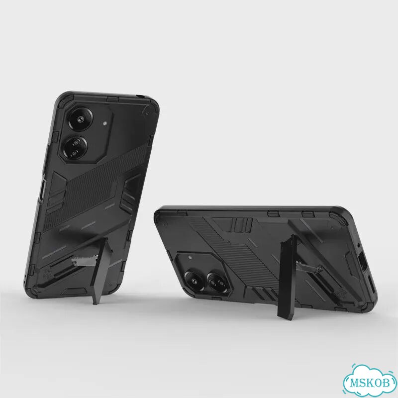 Для Xiaomi Redmi 13C Чехол Redmi 13C Capas Armor Телефон Бампер Задняя подставка Серый, серый фото 5