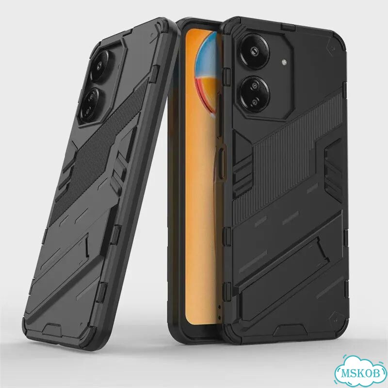 Для Xiaomi Redmi 13C Чехол Redmi 13C Capas Armor Телефон Бампер Задняя подставка Серый, серый фото 6
