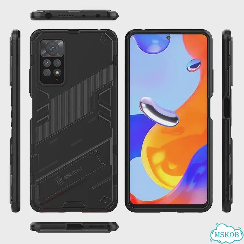Чехол для Redmi Note 12 Pro 5G, оранжевый, противоударный фото 3