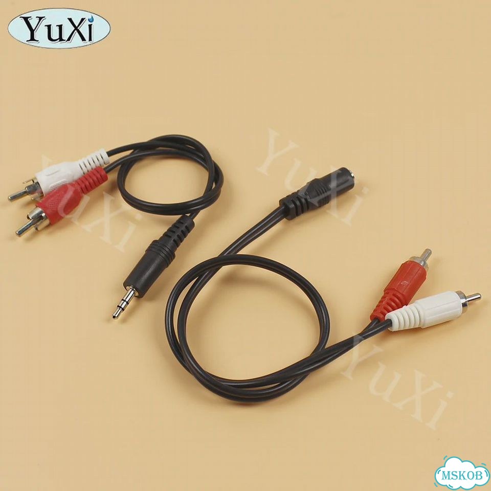 3.5 мм Aux на 2 RCA кабель, 41-43 см фото 4