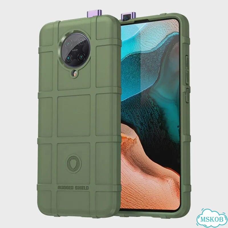 Бронированные тяжелые силиконовые чехлы для Xiaomi Poco F2 Pro, противоударный матовый чехол для Mi фото 1