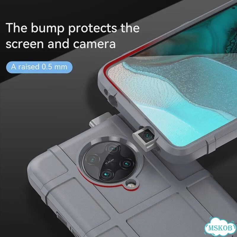 Бронированные тяжелые силиконовые чехлы для Xiaomi Poco F2 Pro, противоударный матовый чехол для Mi фото 3