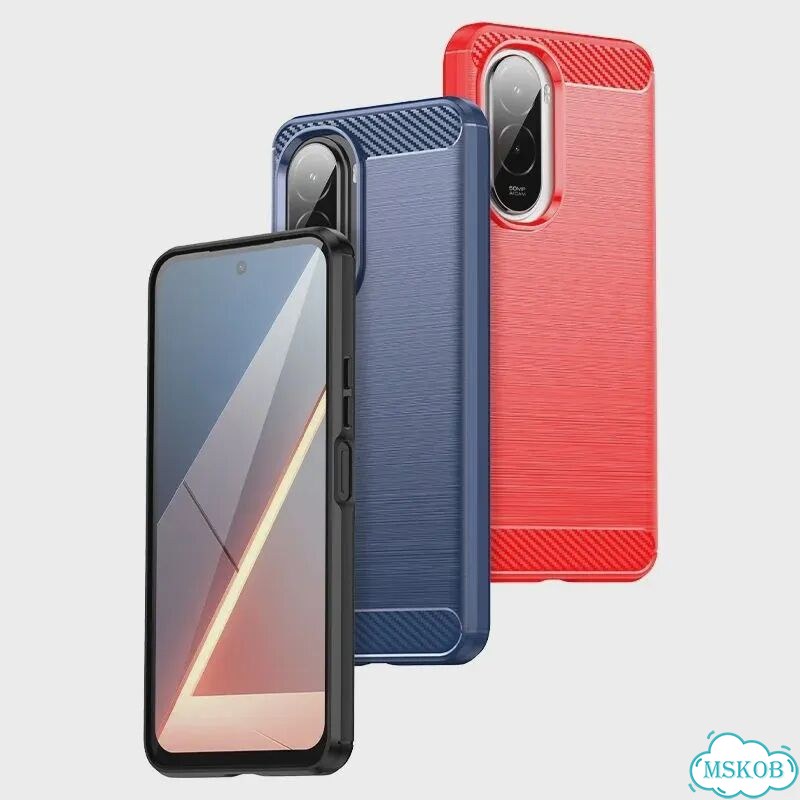 Черный противоударный чехол для Xiaomi Poco M7 фото 4