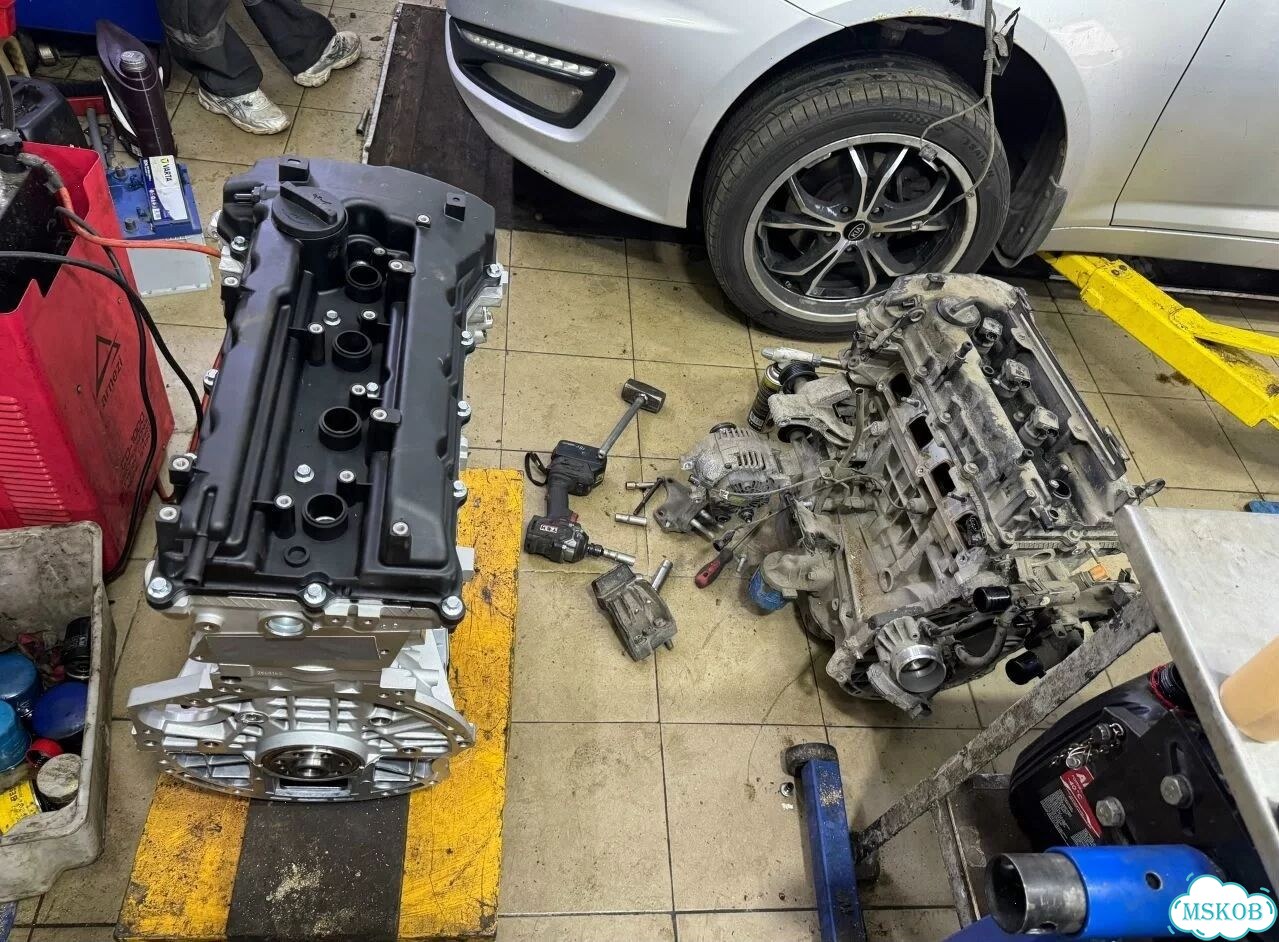 Двс G4KE 2.4 л для Kia Sorento Hyundai Santa Fe фото 7