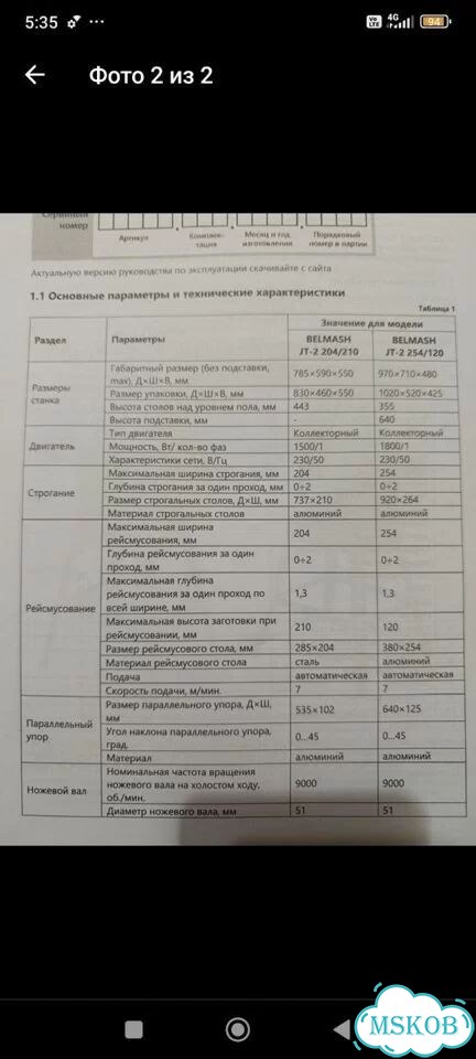 Фуговально рейсмусовый станок фото 2