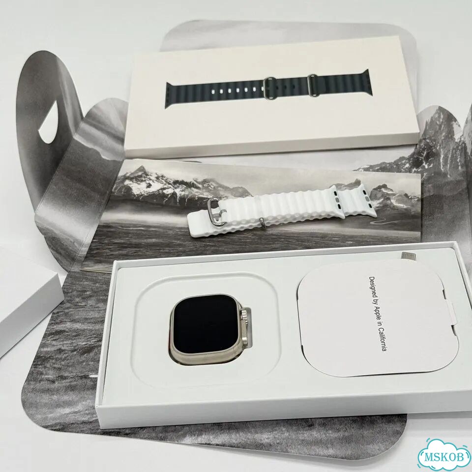 Apple watch Series Ultra с яблоком фото 8