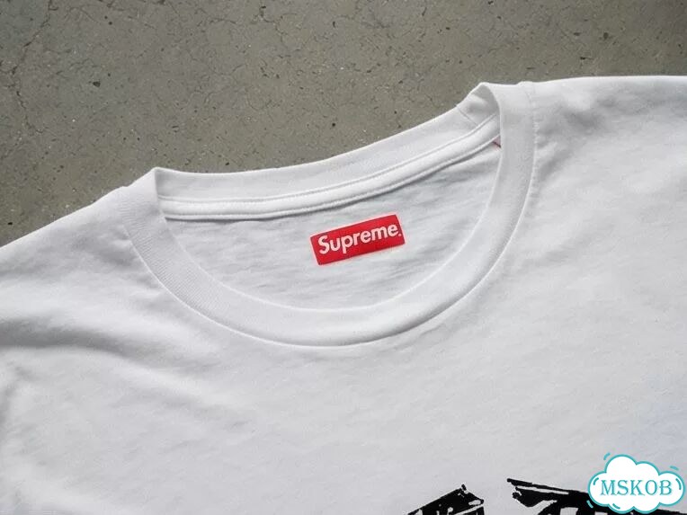 Лонгслив мужской Supreme белый Scateboard streetwear vintage AD0049 фото 4
