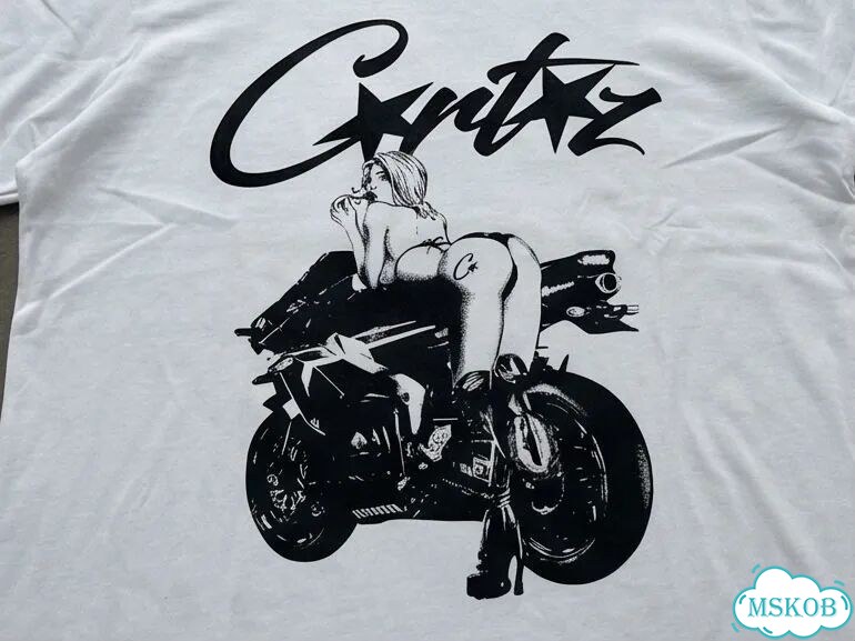 Лонгслив мужской белый Corteiz moto streetwear vintage AD0045 фото 2