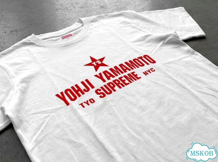 Футболка мужская Yohji Yamamoto белая Supreme NYC opium archive gothic AC0095 фото 3