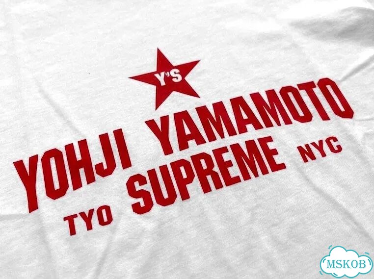 Футболка мужская Yohji Yamamoto белая Supreme NYC opium archive gothic AC0095 фото 4