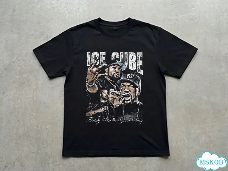 Футболка мужская черная Ice Cube streetwear vintage AD0048 фото 1