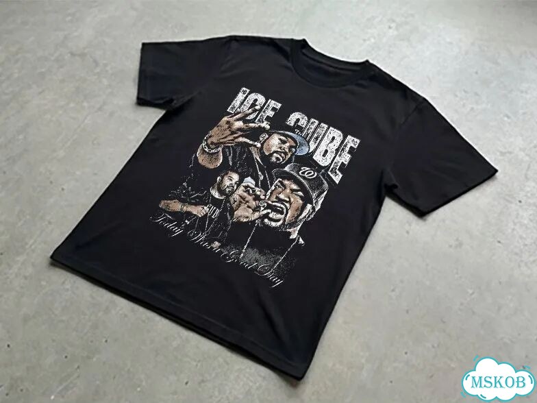 Футболка мужская черная Ice Cube streetwear vintage AD0048 фото 2