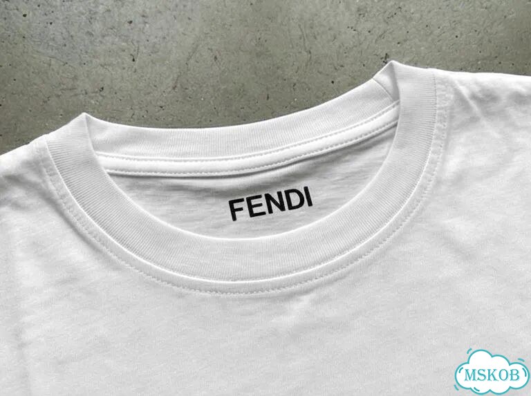 Футболка мужская белая Fendi Roma Три Лошади streetwear vintage AC0091 фото 5