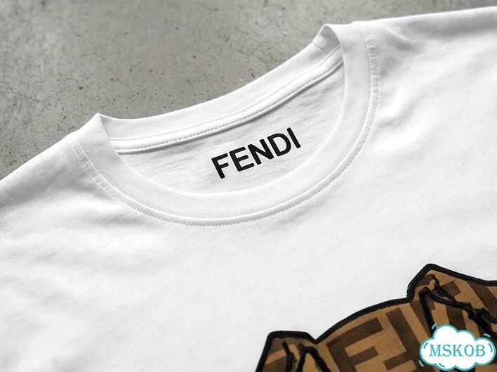 Лонгслив мужской белый Fendi Roma SS26 (собака) streetwear vintage AC0094 фото 4