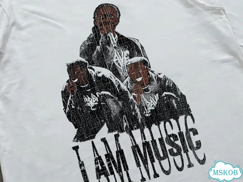 Лонгслив мужской белый I am music play boy carti streetwear vintage AD0039 фото 3
