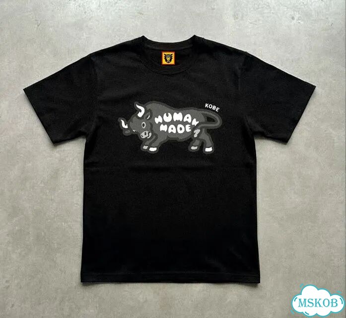 Футболка мужская Human Made черная бык streetwear vintage AC0088 фото 1