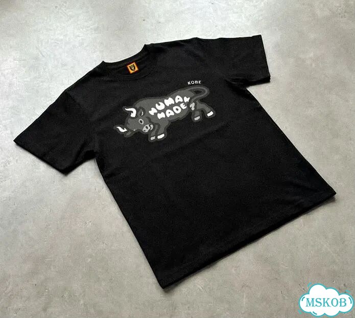 Футболка мужская Human Made черная бык streetwear vintage AC0088 фото 2