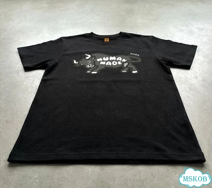 Футболка мужская Human Made черная бык streetwear vintage AC0088 фото 3