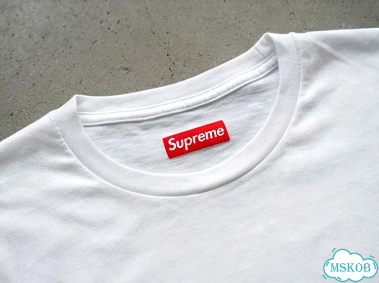 Лонгслив мужской Supreme белый (с желтыми буквами) streetwear vintage AC0092 фото 4