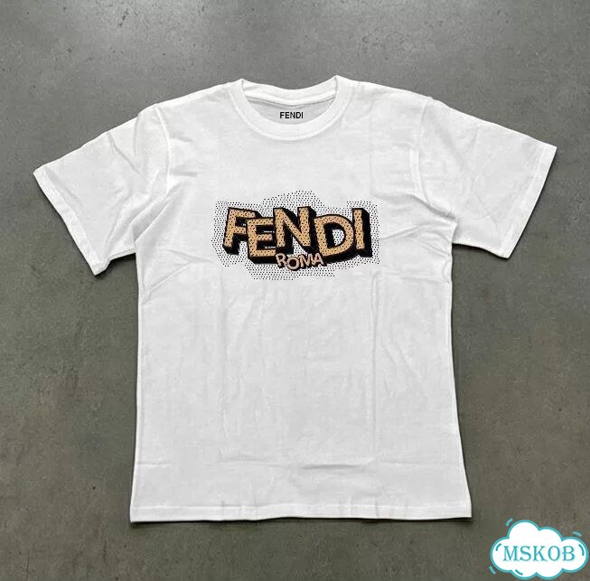 Футболка мужская белая Fendi Roma SS26 streetwear vintage AC0089 фото 1